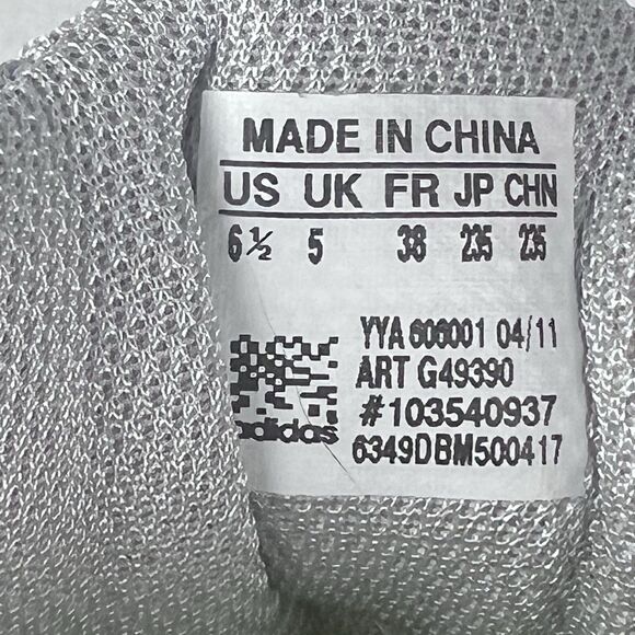 Adidas Ultraboost Sneakers Womens 6.5 Silver Blue Mesh Comfort Running Shoes - Picture 10 of 11